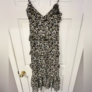 Michael Kors Butterfly Camouflage Midi Dress.